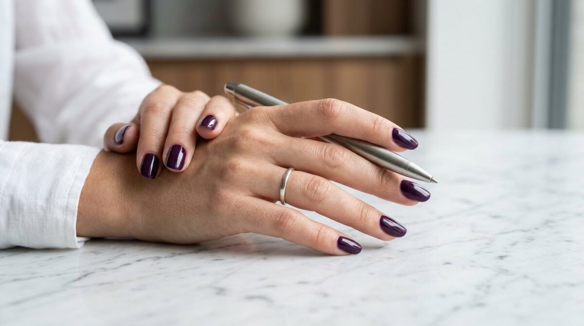 entdecken Sie den eleganten Nageltrend 2026: Diese geheimnisvoll tiefe Farbnuance ersetzt den klassischen roten Nagellack und lässt Ihre Hände sofort gepflegter wirken