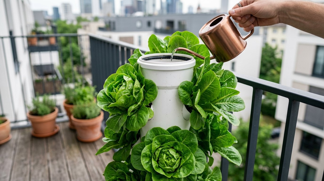 entdecken Sie die revolutionäre Anbaumethode, mit der Herr Schmidt seine Salatproduktion vervielfacht hat und sein Gemüse in ungewöhnlichen Behältern züchtet